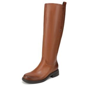 Naturalizer Womens Ontime Knee High Boot English Tea Brown Leather 8 W